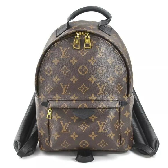 LOUIS VUITTON Monogram Palm Springs PM Backpack Brown - Picture 1 of 14
